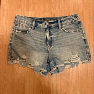 Distressed Denim Shorts